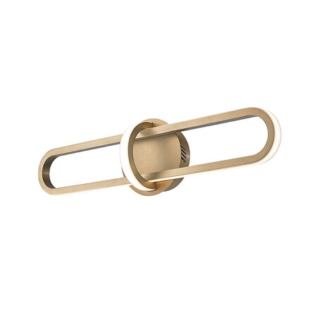 Eurofase Botton Contemporary LED Wall Sconce, 1700 Lumens, Satin Gold 37040-024